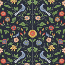 Load image into Gallery viewer, BIRD TOILE PEEL AND STICK WALLPAPER