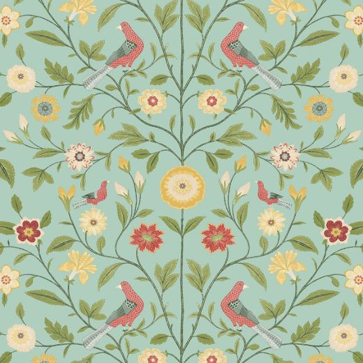 Bird Toile - Midnight Blue