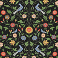Bird Toile - Aquamarine