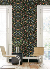 Load image into Gallery viewer, BIRD TOILE PEEL AND STICK WALLPAPER