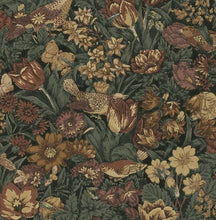 Load image into Gallery viewer, BIRD FLORAL PEEL AND STICK WALLPAPER