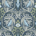 Bird Ogee - Navy & Sky Blue