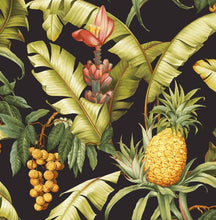 Load image into Gallery viewer, PINEAPPLE FLORAL PEEL AND STICK WALLPAPER