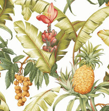 Load image into Gallery viewer, PINEAPPLE FLORAL PEEL AND STICK WALLPAPER
