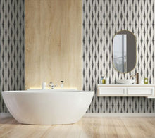 Load image into Gallery viewer, IKAT STRIPE PEEL AND STICK WALLPAPER