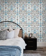 Load image into Gallery viewer, FOLK FLORAL PEEL AND STICK WALLPAPER