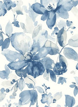 Load image into Gallery viewer, WATERCOLOR FLOWER PEEL AND STICK WALLPAPER