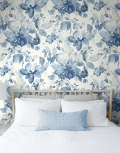 Load image into Gallery viewer, WATERCOLOR FLOWER PEEL AND STICK WALLPAPER