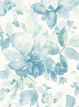 Load image into Gallery viewer, WATERCOLOR FLOWER PEEL AND STICK WALLPAPER