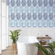 Load image into Gallery viewer, TWO TONED PALM PEEL AND STICK WALLPAPER