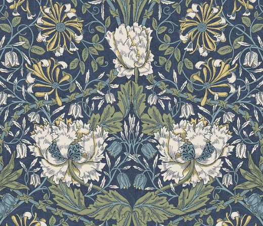 Ogee Flora - Indigo Dye & Sage