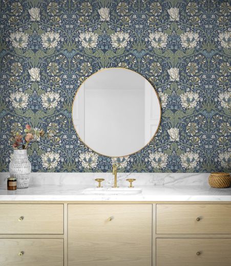 Ogee Flora - Indigo Dye & Sage