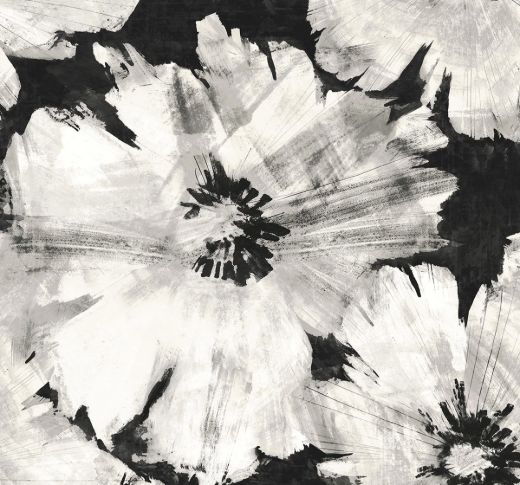 Graphic Floral - Ebony & Champagne