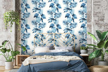 Load image into Gallery viewer, LEAF STRIPE PEEL AND STICK WALLPAPER