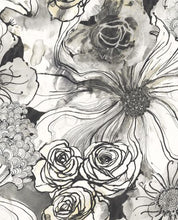 Load image into Gallery viewer, INK ROSE PEEL AND STICK WALLPAPER