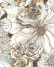 Load image into Gallery viewer, INK ROSE PEEL AND STICK WALLPAPER