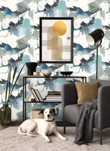 Load image into Gallery viewer, WATERCOLOR BLOCK PEEL AND STICK WALLPAPER