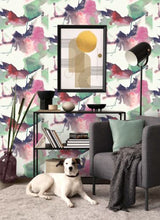 Load image into Gallery viewer, WATERCOLOR BLOCK PEEL AND STICK WALLPAPER