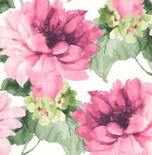 Load image into Gallery viewer, WATERCOLOR FLORAL PEEL AND STICK WALLPAPER