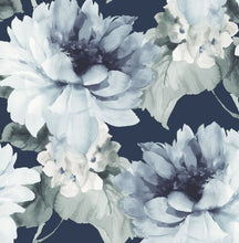 Load image into Gallery viewer, WATERCOLOR FLORAL PEEL AND STICK WALLPAPER