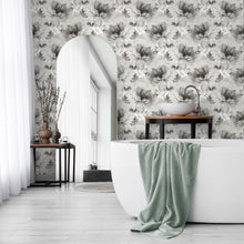 Load image into Gallery viewer, WATERCOLOR FLORAL PEEL AND STICK WALLPAPER