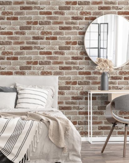 Washed Brick - Tanned Leather & Pewter