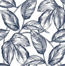 Load image into Gallery viewer, SKETCHED LEAVES PEEL AND STICK WALLPAPER