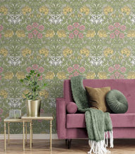 Load image into Gallery viewer, MORRIS ROSE PEEL AND STICK WALLPAPER