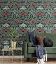 Load image into Gallery viewer, MORRIS ROSE PEEL AND STICK WALLPAPER