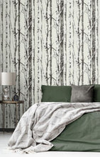 Load image into Gallery viewer, WINTER BIRCH PEEL AND STICK WALLPAPER
