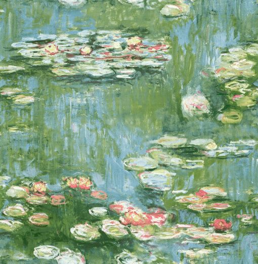 Lily Pond - Olive & Sky Blue