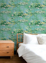 Load image into Gallery viewer, LILY POND PEEL AND STICK WALLPAPER