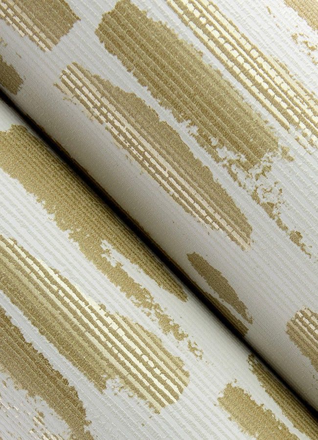 Myrtle Abstract Stripe Wallpaper