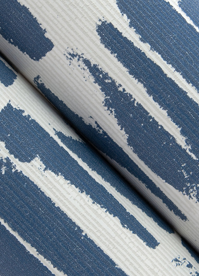 Myrtle Abstract Stripe Wallpaper