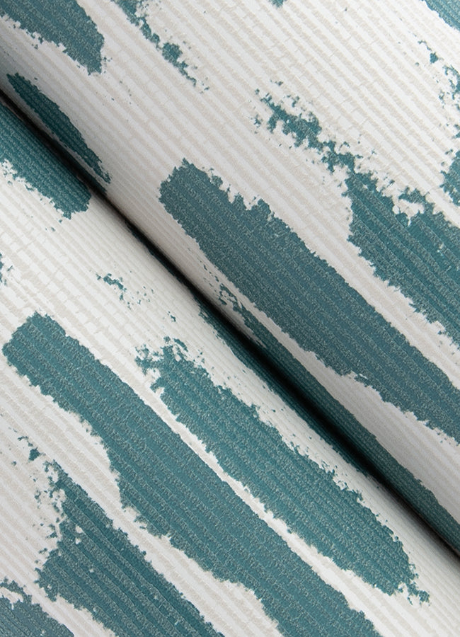 Myrtle Abstract Stripe Wallpaper