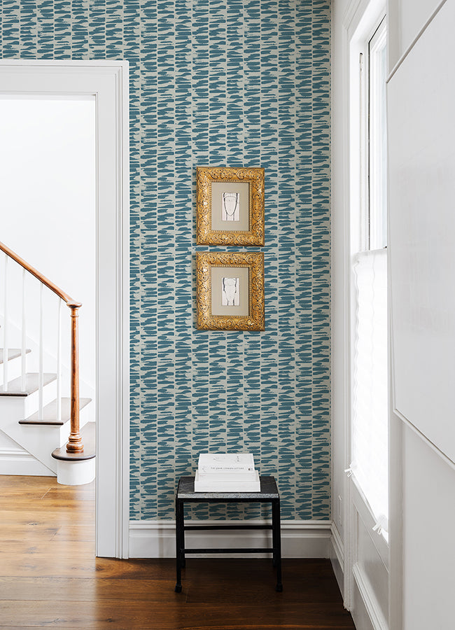 Myrtle Abstract Stripe Wallpaper