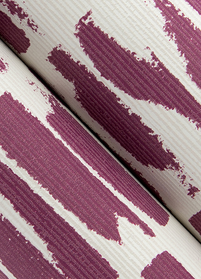 Myrtle Abstract Stripe Wallpaper