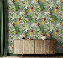 Load image into Gallery viewer, TROPICAL BIRD PEEL AND STICK WALLPAPER