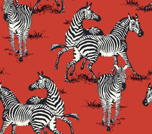 Load image into Gallery viewer, PLAYFUL ZEBRAS PEEL AND STICK WALLPAPER