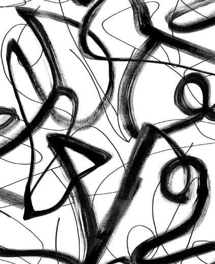 Graphic Linework - Ebony