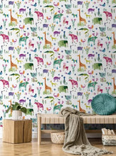 Load image into Gallery viewer, ANIMALS PEEL AND STICK WALLPAPER