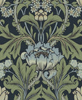 Primrose Floral - Denim Blue & Auburn