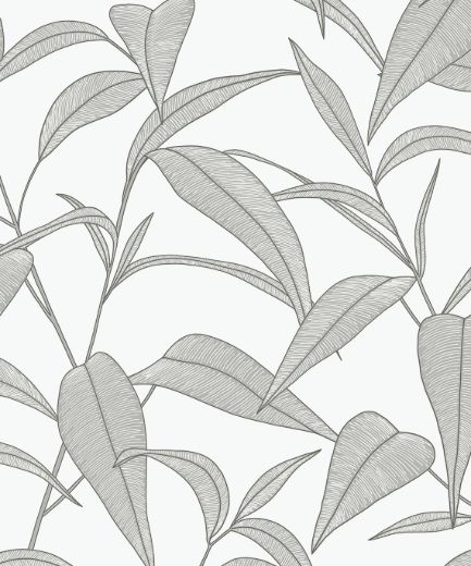 Pinstripe Leaf Trail - Dark Blue