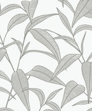 Load image into Gallery viewer, PINSTRIPE LEAF TRAIL PEEL AND STICK WALLPAPER