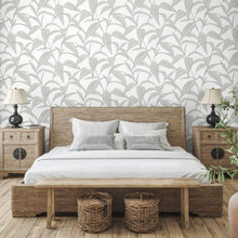 Load image into Gallery viewer, PINSTRIPE LEAF TRAIL PEEL AND STICK WALLPAPER