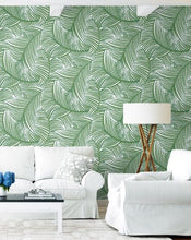 Load image into Gallery viewer, TOSSED PALM FRONDS PEEL AND STICK WALLPAPER