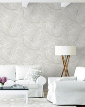 Load image into Gallery viewer, TOSSED PALM FRONDS PEEL AND STICK WALLPAPER