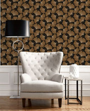 Load image into Gallery viewer, TOSSED GINKGO LEAF PEEL AND STICK WALLPAPER