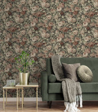 Load image into Gallery viewer, ROSE GARDEN PEEL AND STICK WALLPAPER