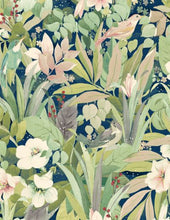 Load image into Gallery viewer, BLOSSOMING BIRDS PEEL AND STICK WALLPAPER